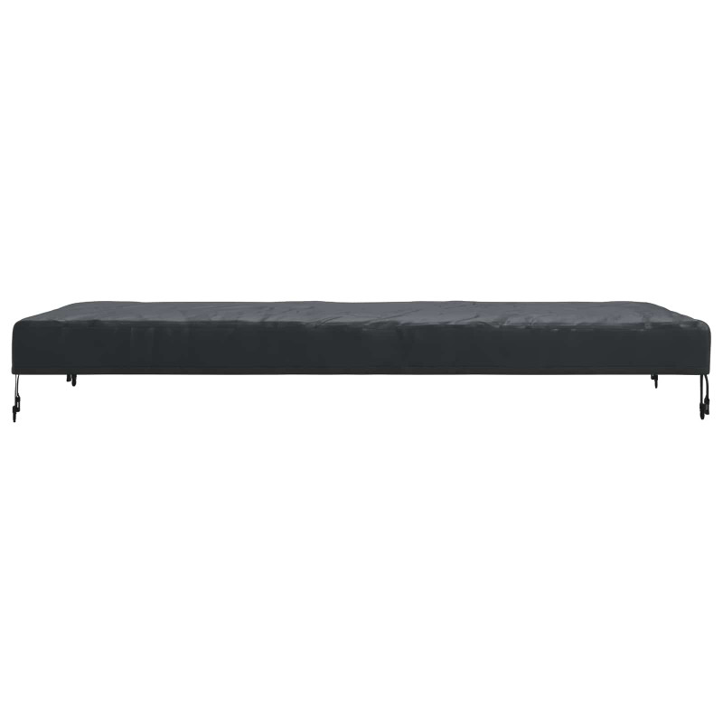 Pokrowiec na Stół Gładki Czarny 182 x 92 x 15 cm tkanina