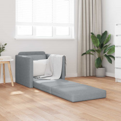 Sofa Bed 60cm Jasnoszary tkanina