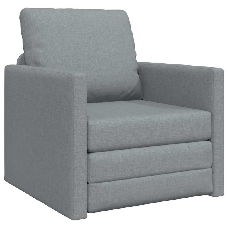 Sofa Bed 60cm Jasnoszary tkanina