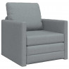 Sofa Bed 60cm Jasnoszary tkanina