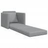 Sofa Bed 60cm Jasnoszary tkanina