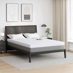 Nakładka na materac Biały 140 x 190 cm Tkanina jacquard