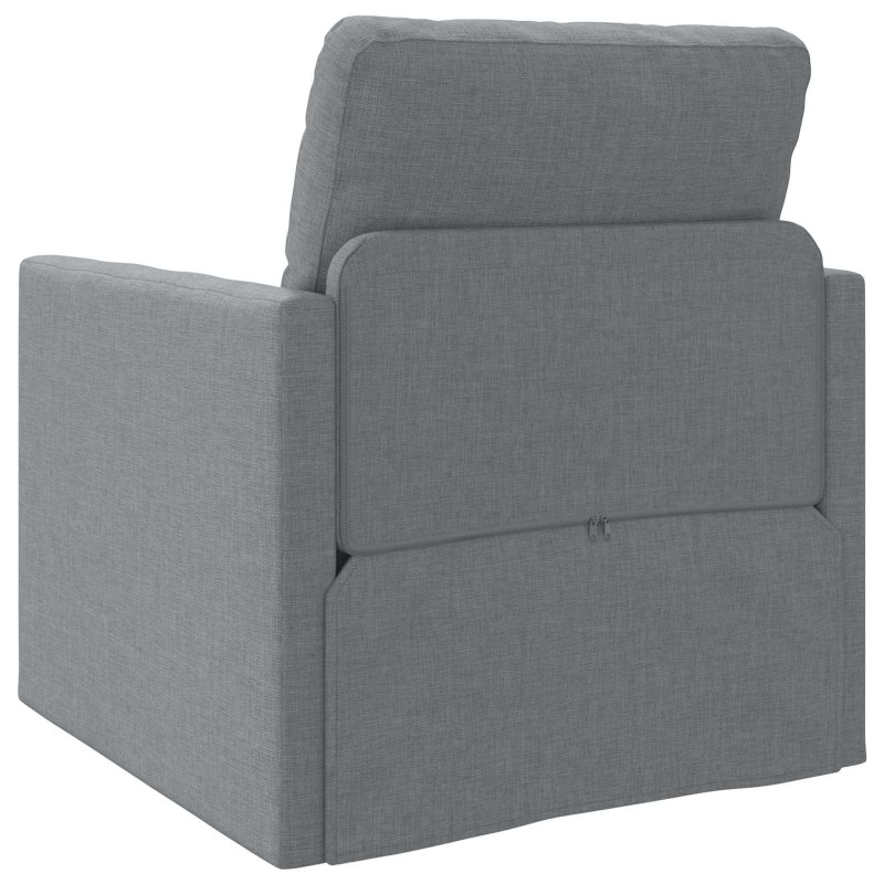Sofa Bed 60cm Jasnoszary tkanina