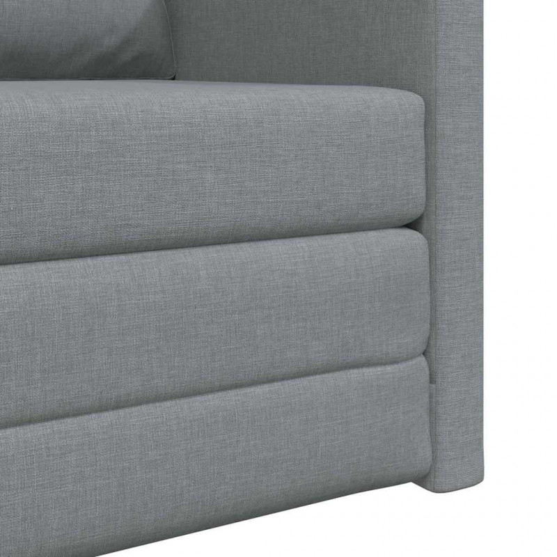 Sofa Bed 60cm Jasnoszary tkanina
