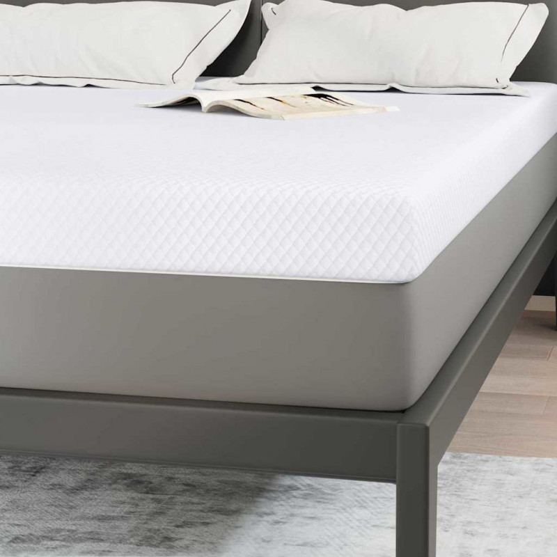 Nakładka na materac Biały 140 x 190 cm Tkanina jacquard