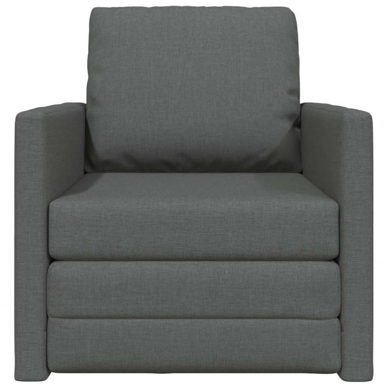 Sofa Bed 60cm Ciemnoszary tkanina