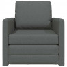 Sofa Bed 60cm Ciemnoszary tkanina