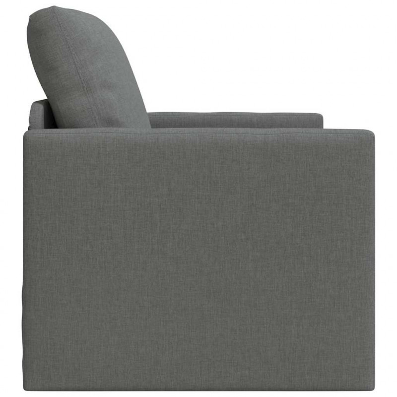 Sofa Bed 60cm Ciemnoszary tkanina