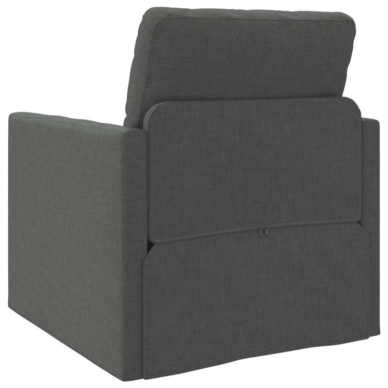 Sofa Bed 60cm Ciemnoszary tkanina