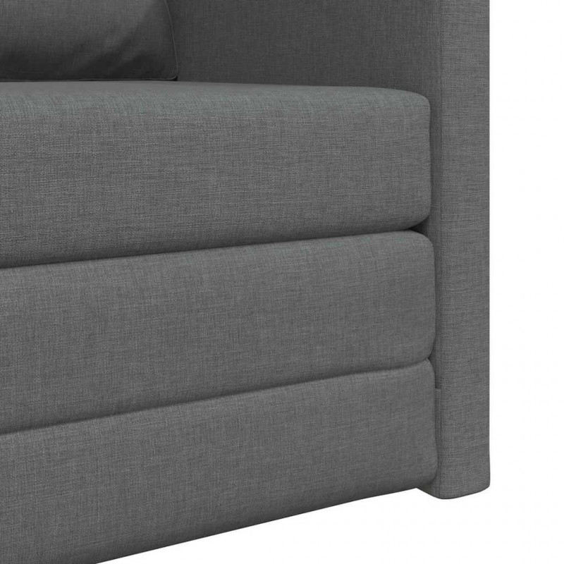 Sofa Bed 60cm Ciemnoszary tkanina