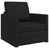 Sofa Bed 60cm Czarny tkanina