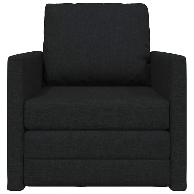 Sofa Bed 60cm Czarny tkanina