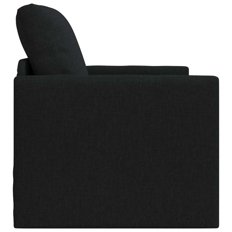 Sofa Bed 60cm Czarny tkanina