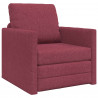 Sofa Bed 60cm Czerwone wino tkanina