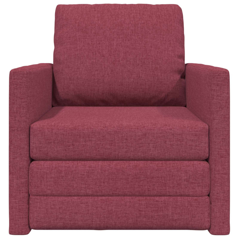 Sofa Bed 60cm Czerwone wino tkanina