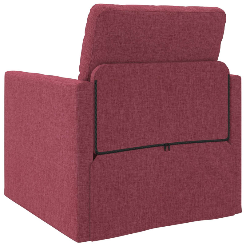 Sofa Bed 60cm Czerwone wino tkanina