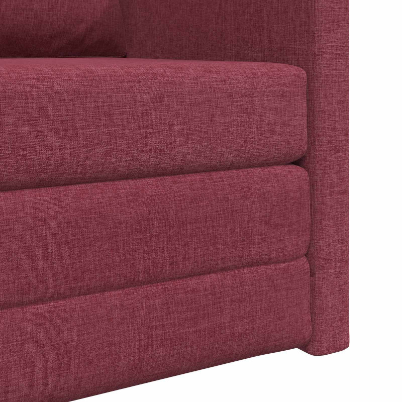 Sofa Bed 60cm Czerwone wino tkanina