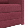 Sofa Bed 60cm Czerwone wino tkanina