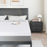 Nakładka na materac Biały 200 x 200 cm Tkanina jacquard