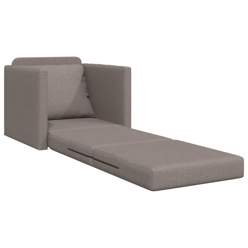 Sofa Bed 60cm Ciemnoszary tkanina