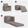 Sofa Bed 60cm Ciemnoszary tkanina