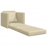 Sofa Bed 60cm Kremowy tkanina