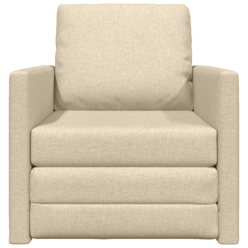Sofa Bed 60cm Kremowy tkanina
