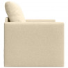 Sofa Bed 60cm Kremowy tkanina