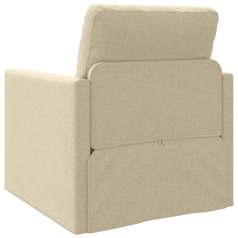 Sofa Bed 60cm Kremowy tkanina