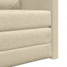 Sofa Bed 60cm Kremowy tkanina