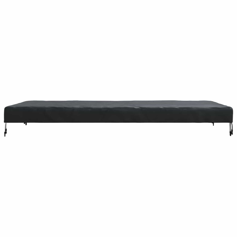 Pokrowiec na Stół Gładki Czarny 202 x 102 x 15 cm tkanina