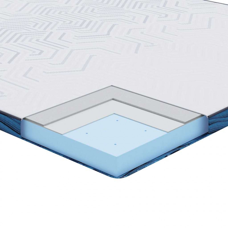 Nakładka na materac Biały 120 x 200 cm Tkanina żakardowa