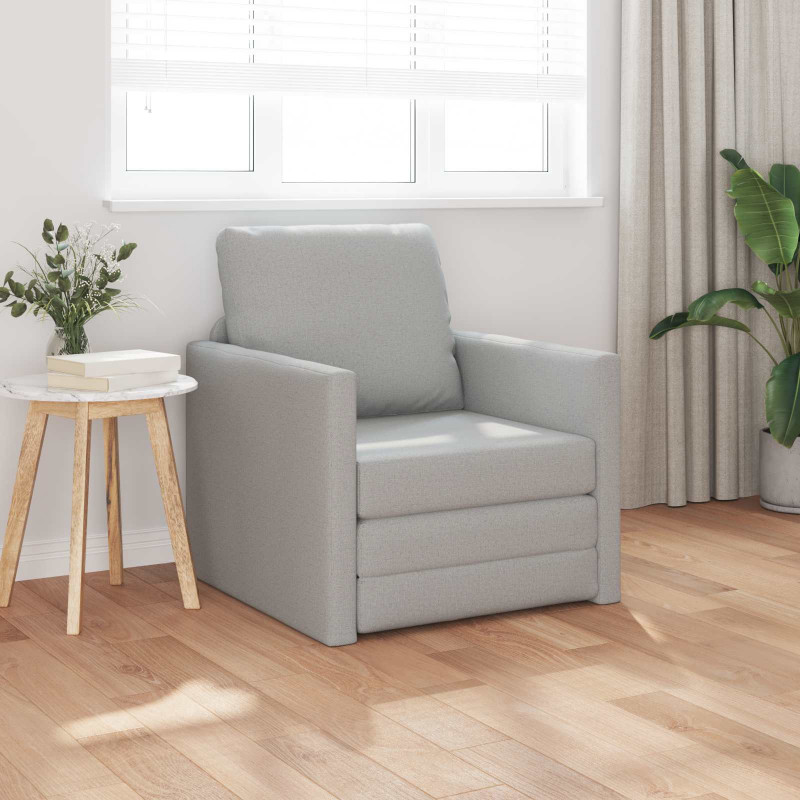 Sofa Bed 60cm Szary chmur tkanina