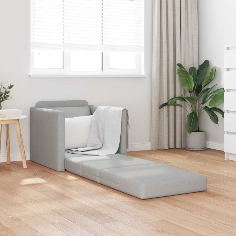 Sofa Bed 60cm Szary chmur tkanina