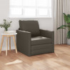 Sofa Bed 60cm Szary Sztuczna skóra