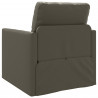 Sofa Bed 60cm Szary Sztuczna skóra
