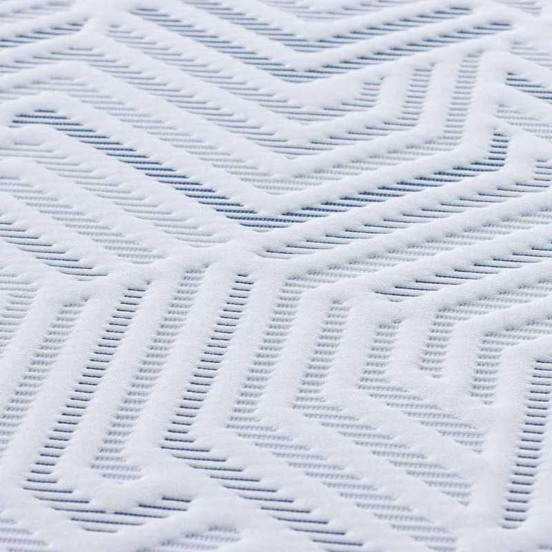 Nakładka na materac Biały 200 x 200 cm Tkanina żakardowa