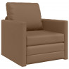 Sofa Bed 60cm Cappuccino Sztuczna skóra