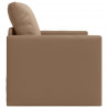 Sofa Bed 60cm Cappuccino Sztuczna skóra