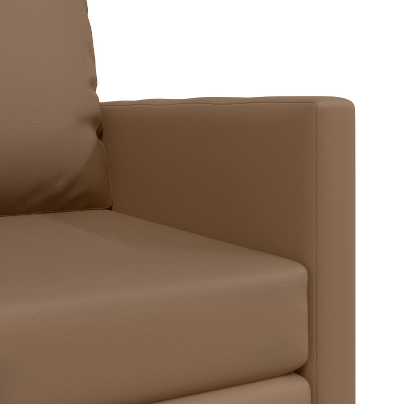 Sofa Bed 60cm Cappuccino Sztuczna skóra