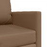 Sofa Bed 60cm Cappuccino Sztuczna skóra