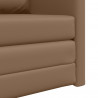 Sofa Bed 60cm Cappuccino Sztuczna skóra
