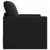 Sofa Bed 60cm Czarny Sztuczna skóra
