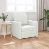 Sofa Bed 60cm Biały Sztuczna skóra