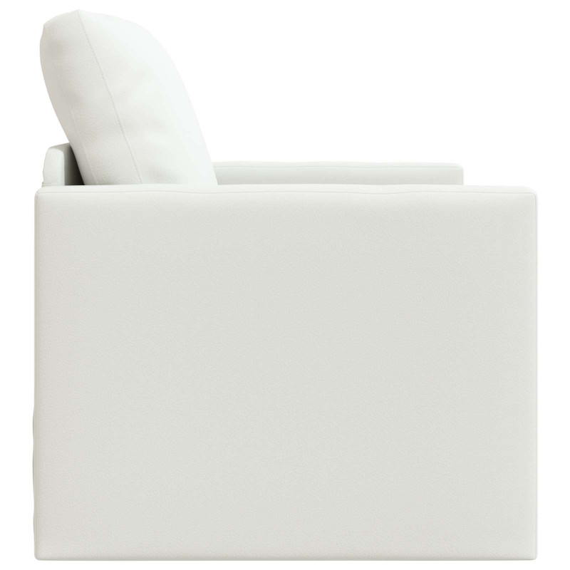 Sofa Bed 60cm Biały Sztuczna skóra
