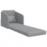 Sofa Bed 60cm Jasnoszary tkanina