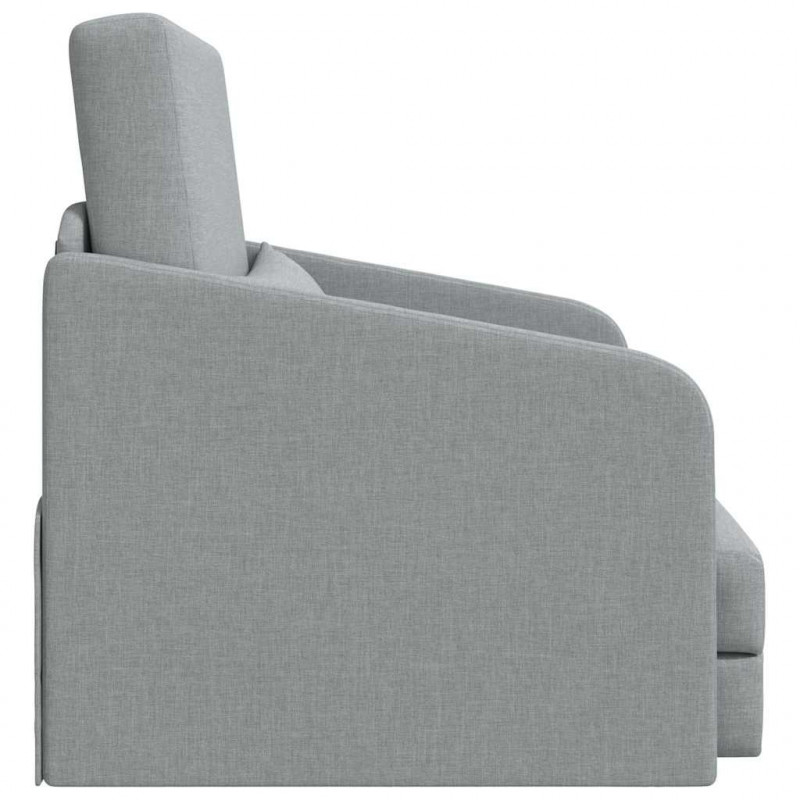 Sofa Bed 60cm Jasnoszary tkanina