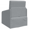 Sofa Bed 60cm Jasnoszary tkanina