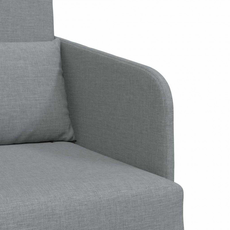Sofa Bed 60cm Jasnoszary tkanina