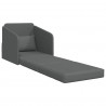 Sofa Bed 60cm Ciemnoszary tkanina